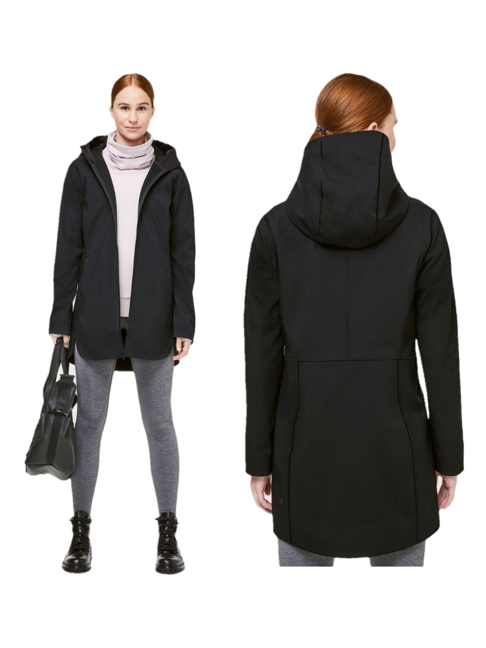 Lululemon Black Glyde Along Softshell Jacket Size 6